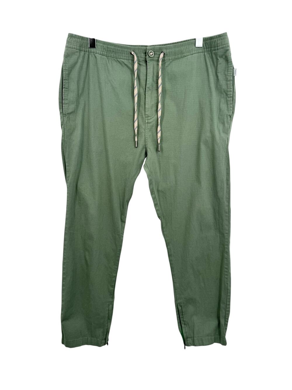 Onia All Terrain ripstop joggers men's XL cotton stretch sea moss green pants